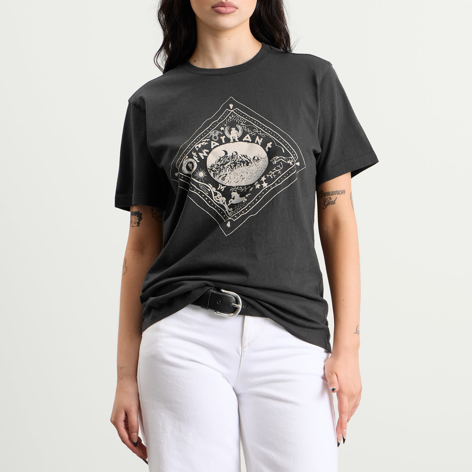 Women's Étoile Zewel Logo T-Shirt Faded Black