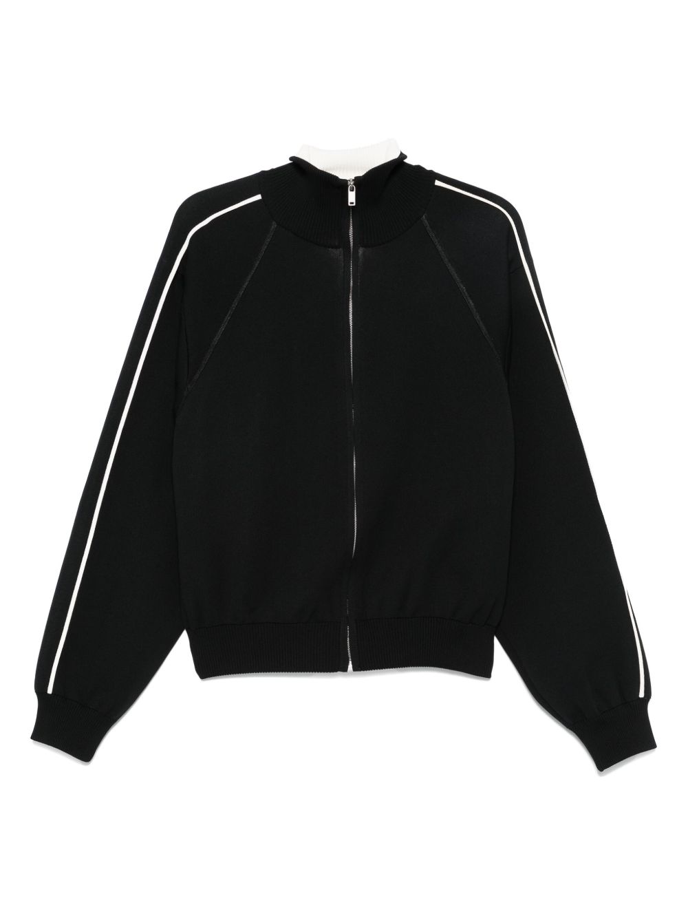 Side-stripe track jacket - Black