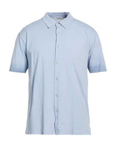 Man Shirt Light blue Size XL Cotton