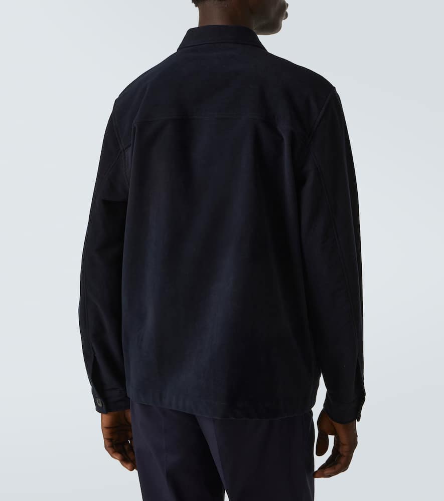Cotton moleskin overshirt