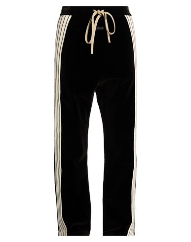 Man Pants Dark brown Size S Cotton, Modal