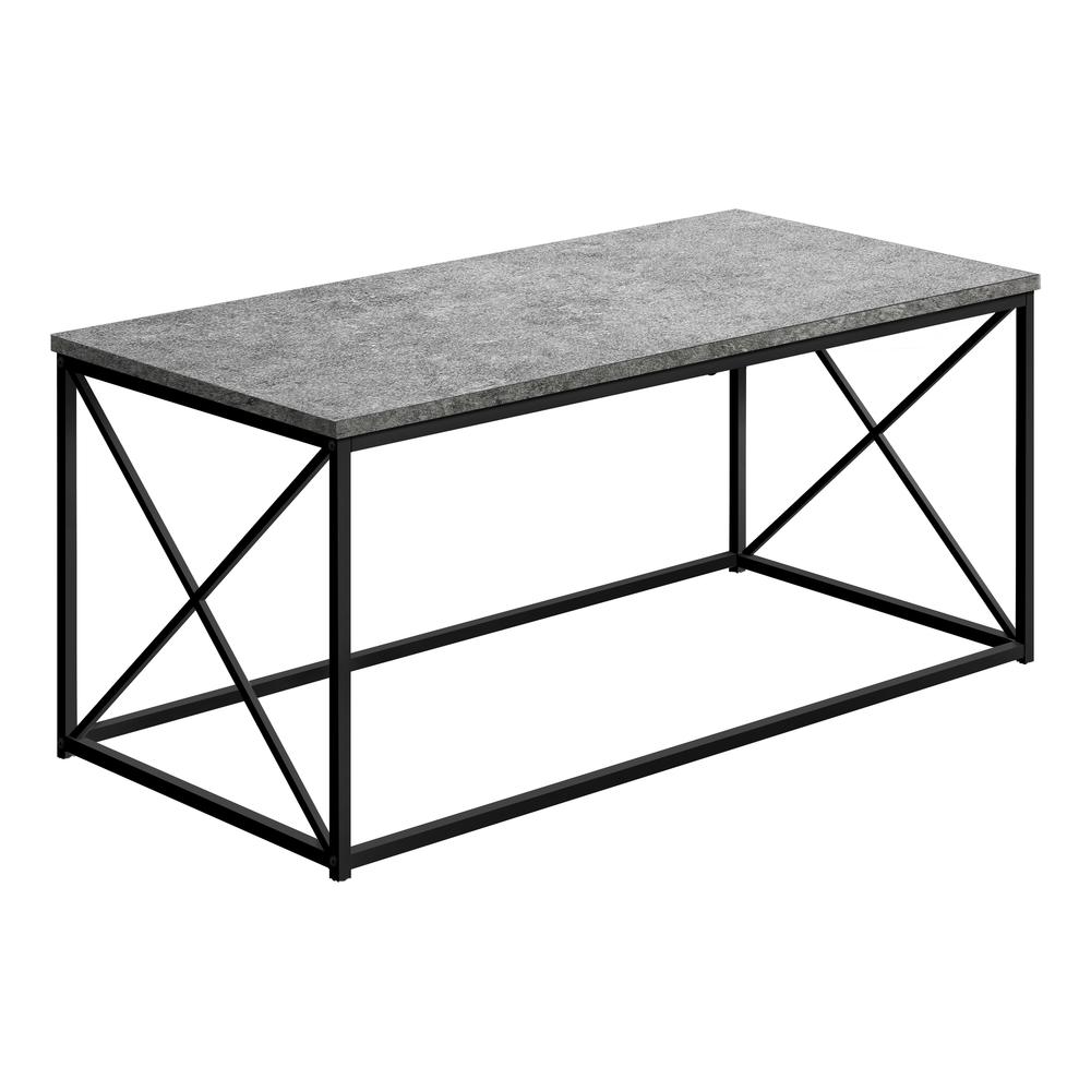 Coffee Table, Accent, Cocktail, Rectangular, Living Room, 40L, Grey Laminate,