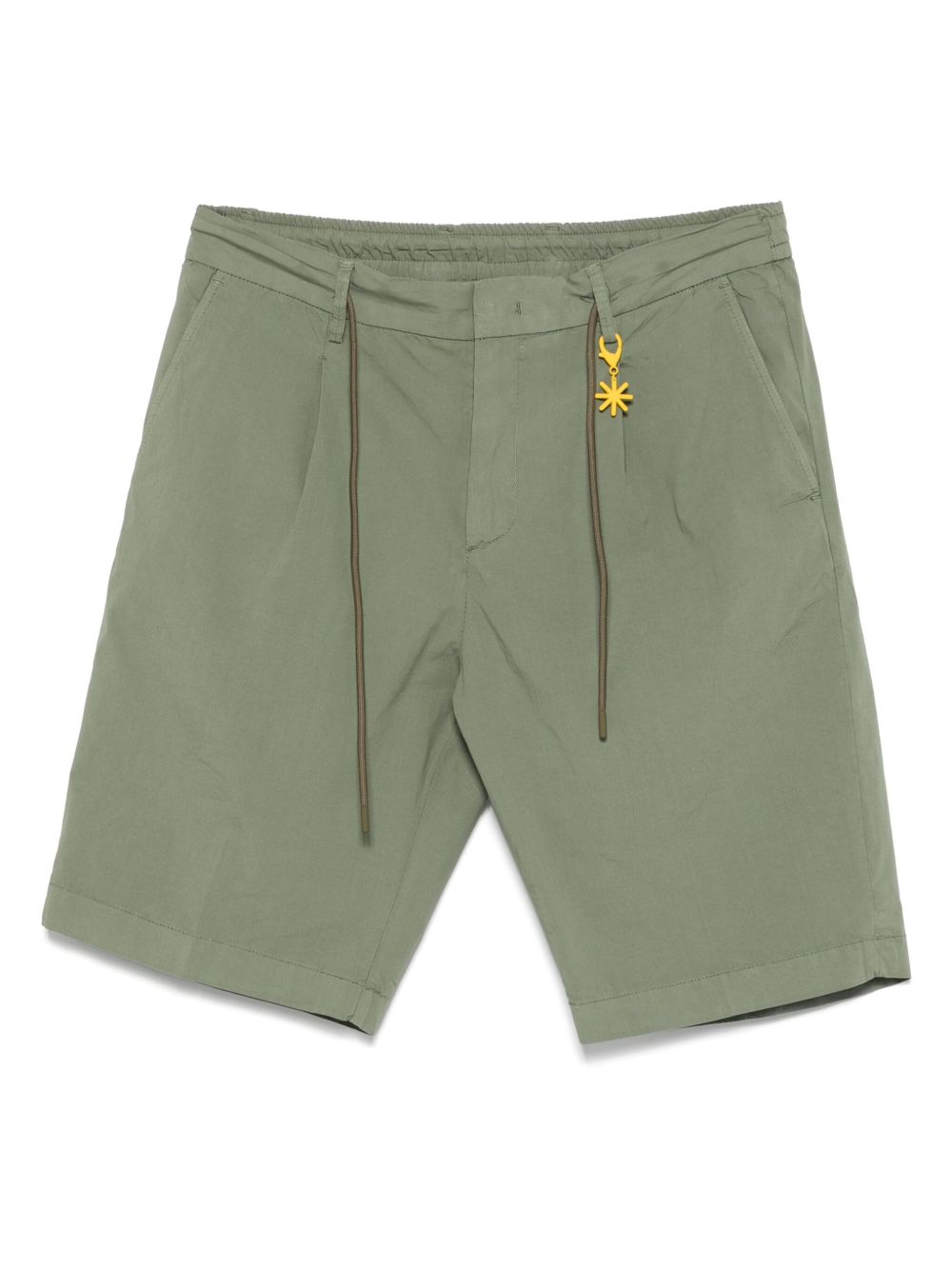 Manuel Ritz logo-appliqué shorts - Green