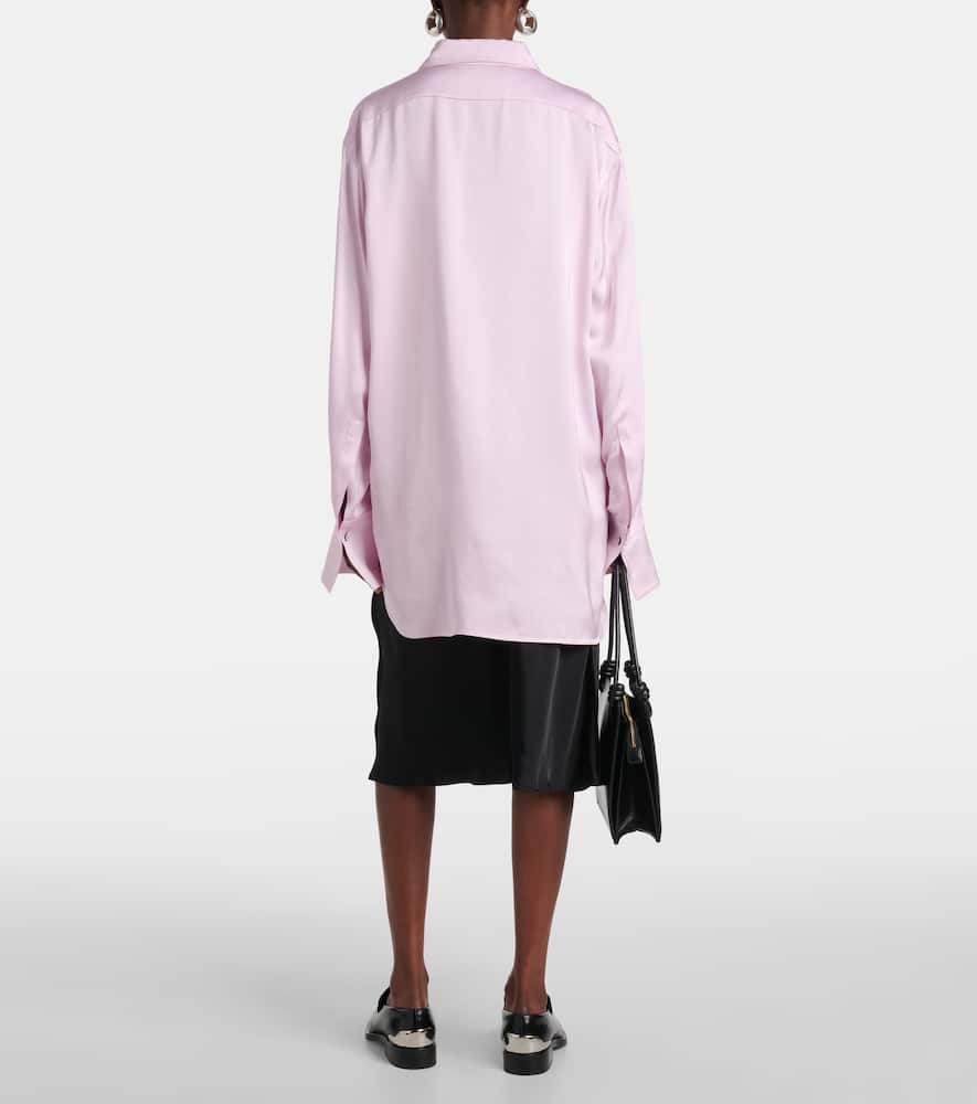 Powder satin shirt