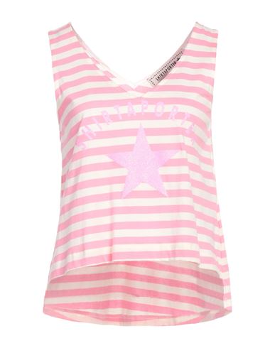 Woman Tank top Pink Size S Cotton