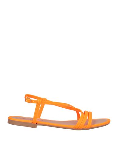 Woman Sandals Orange Size 11 Textile fibers