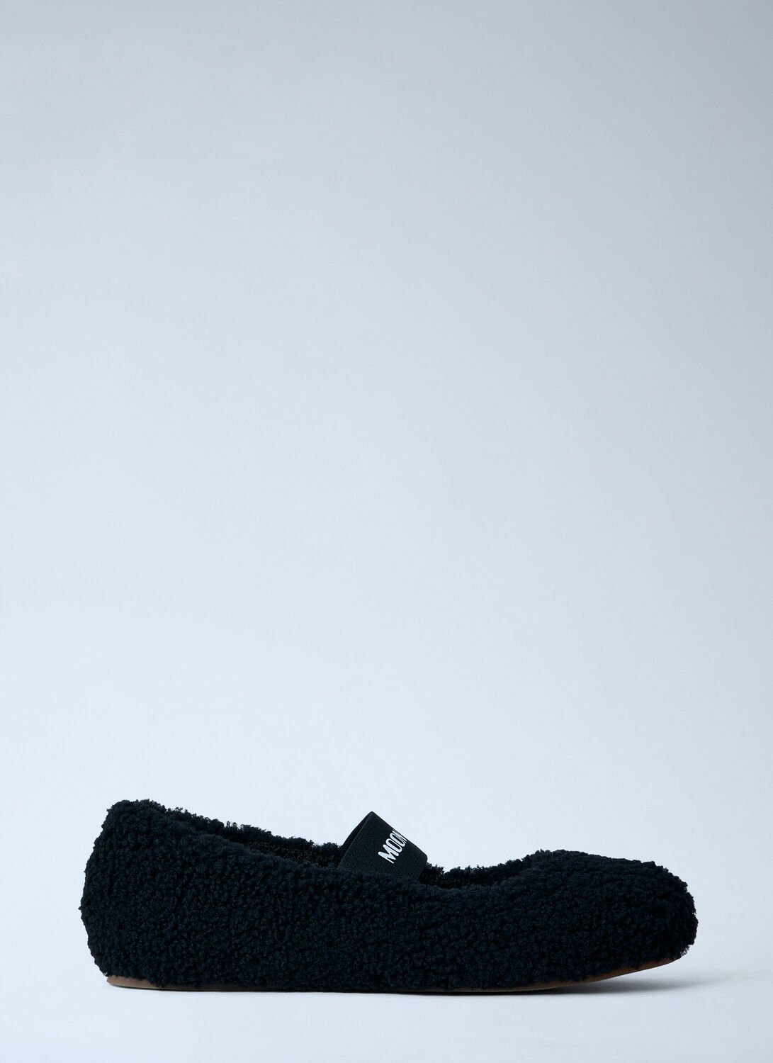 Mb Shearling Ballerina Flats -  Slip Ons Black Eu