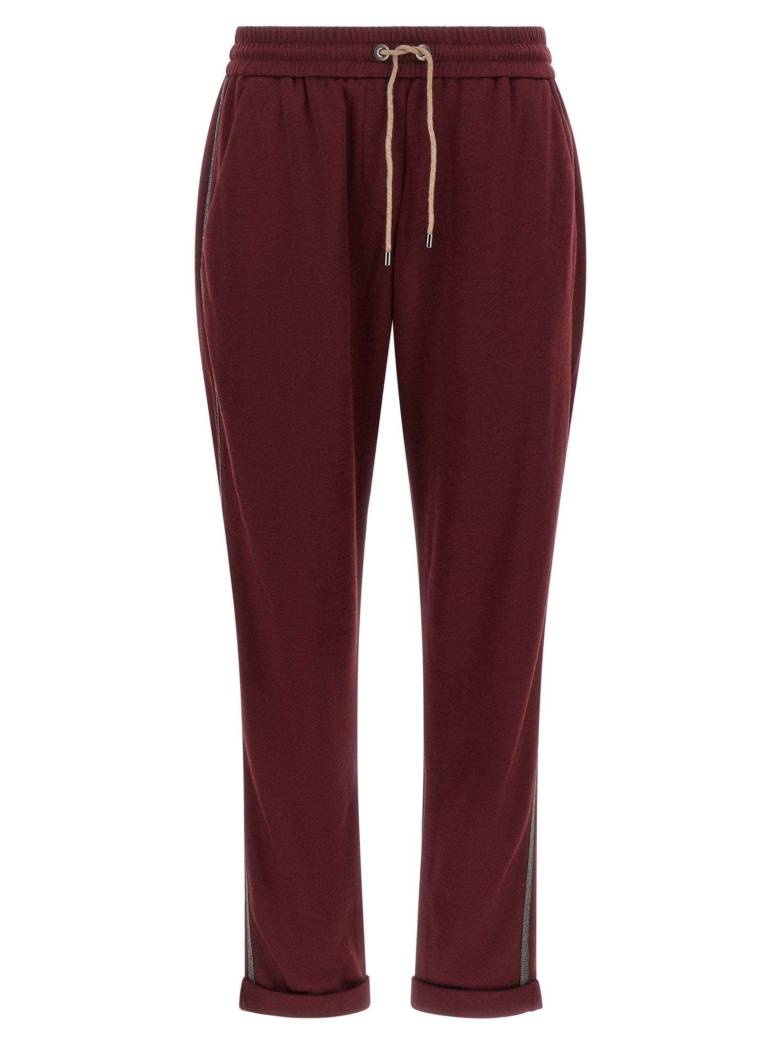 Track Joggers — Burgundy