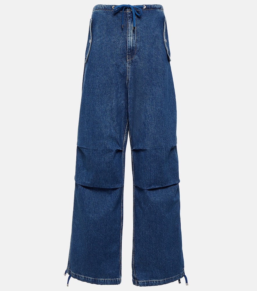 Parachute mid-rise wide-leg jeans