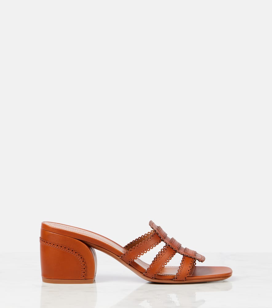 Zimmermann Goldie 65 leather mules