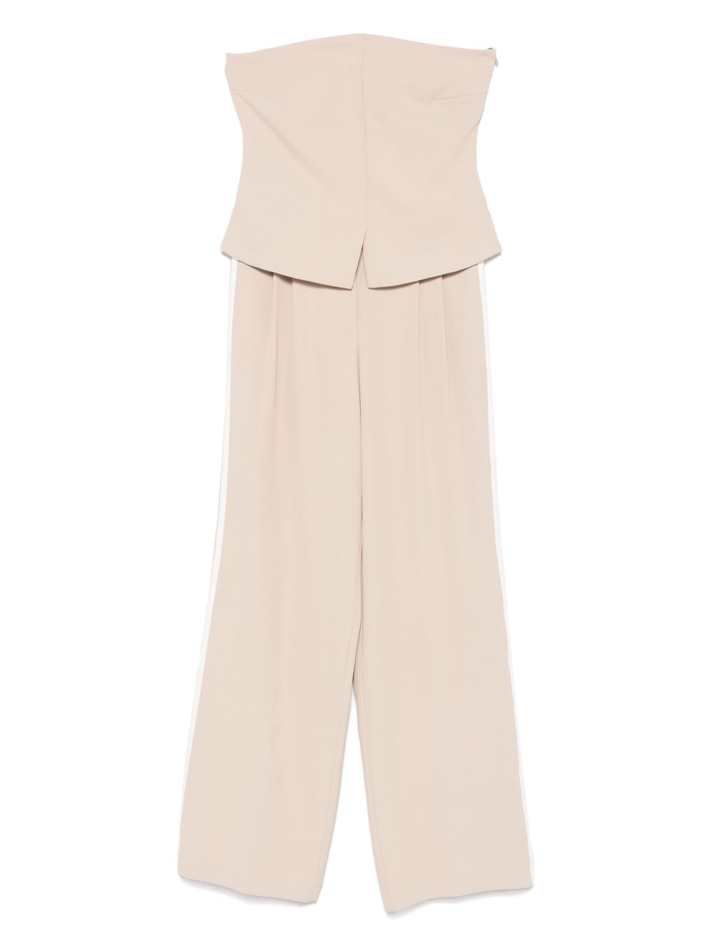 SO ALLURE side-stripe trousers set - Neutrals