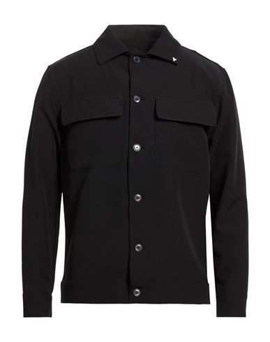 Man Shirt Black Size S Polyester, Elastane