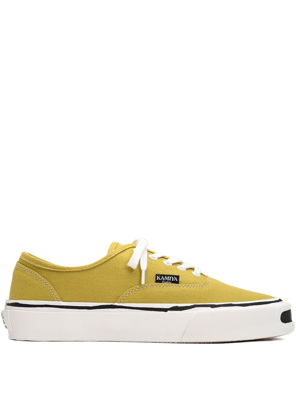 Herc canvas lace-up sneakers - Yellow