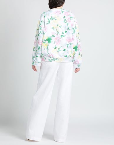 Woman Sweatshirt White Size L Cotton