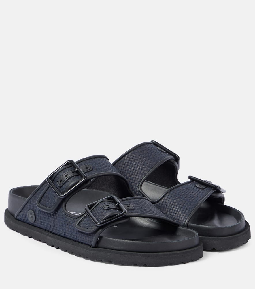 Birkenstock 1774 Arizona Luxe raffia sandals