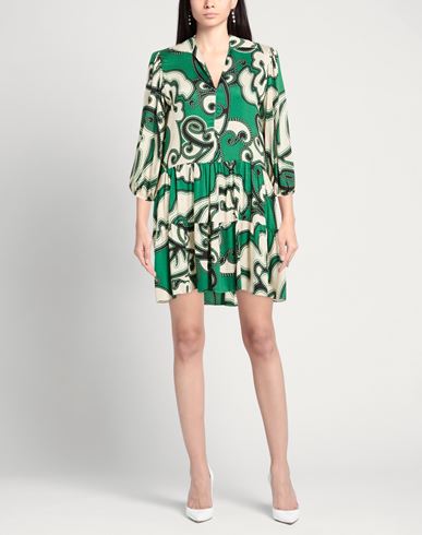 Woman Mini dress Green Size 10 Viscose