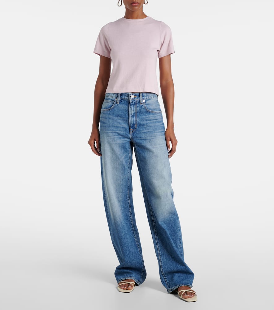 Cassie high-rise barrel-leg jeans