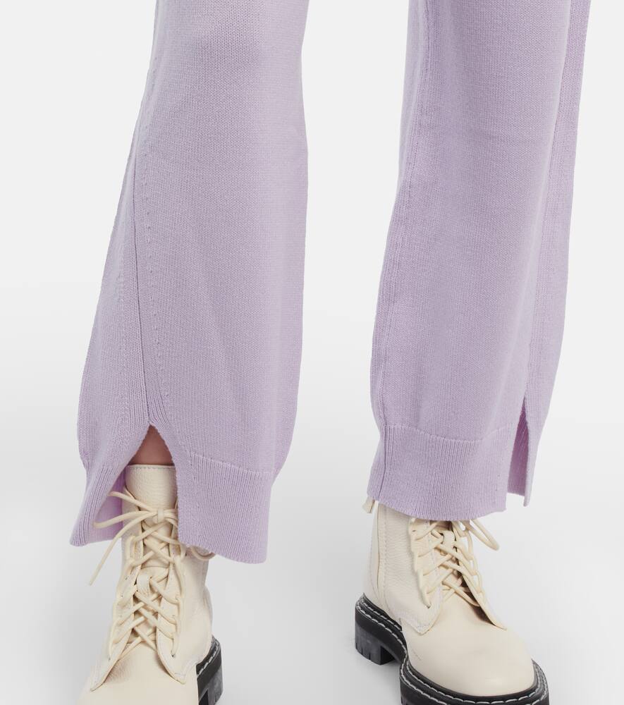 Tapered cashmere pants