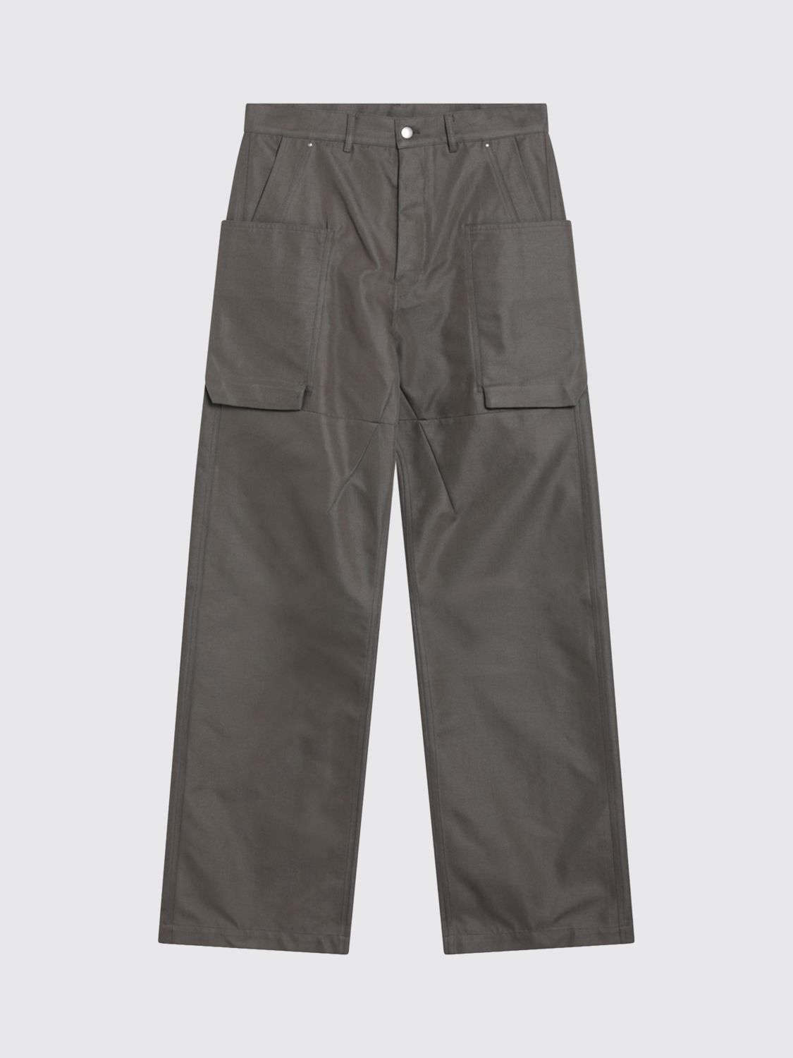 Wide-Leg Cotton Twill Cargo Trousers