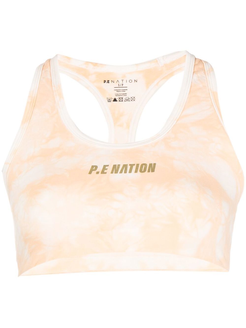 Tie-die sports bra - Orange