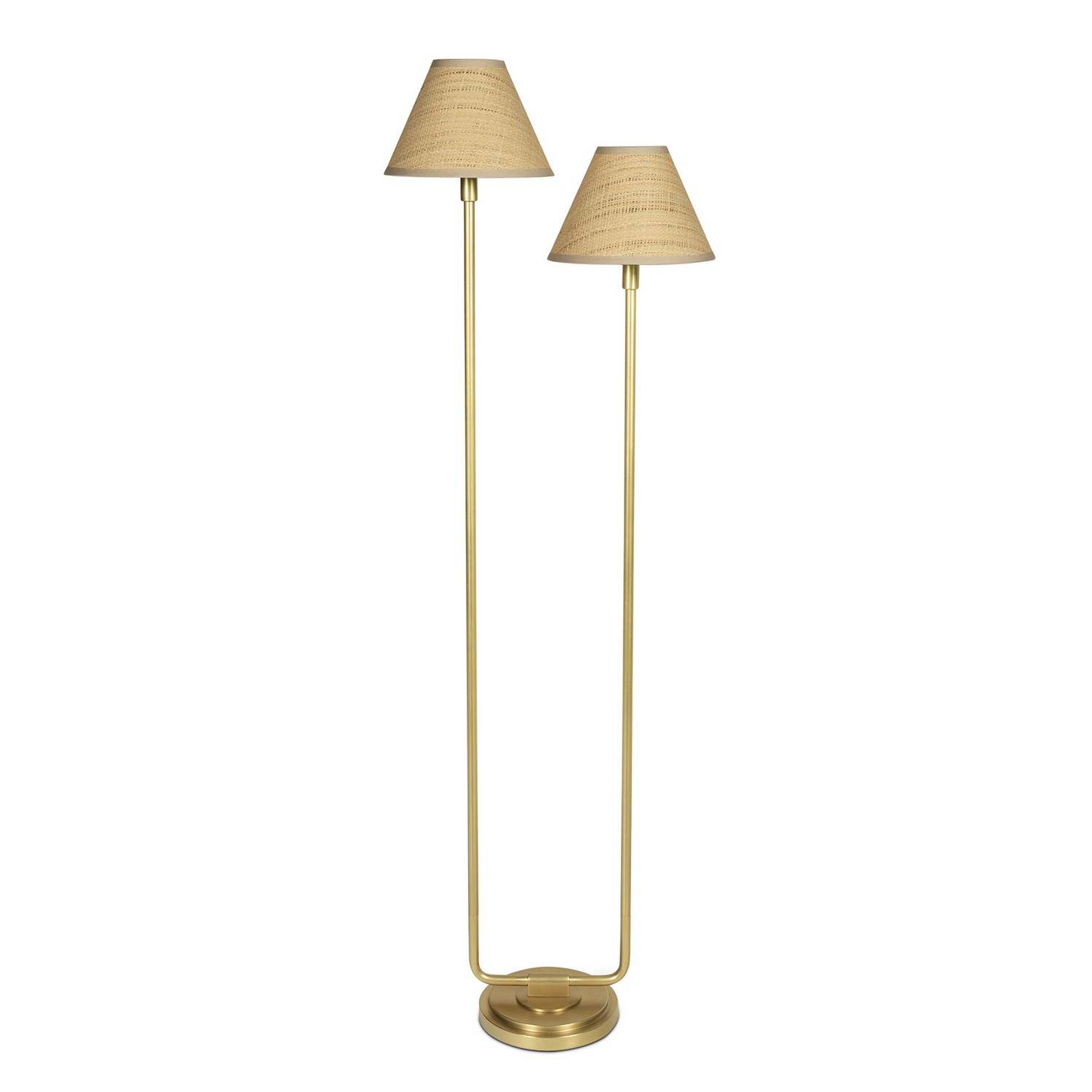 Natural Brass Floor Lamp from the Polly Collection