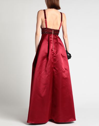 Woman Maxi dress Red Size 4 Polyamide, Polyester