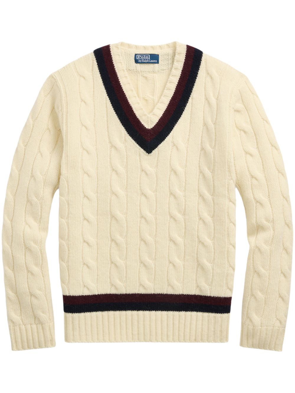 Long Sleeve Wool Sweater - White