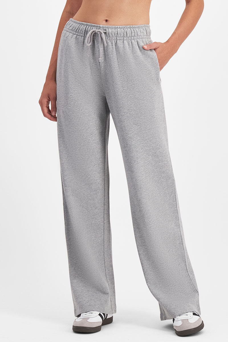 Sweats Cotton Straight Leg Trackie in Electric Marle