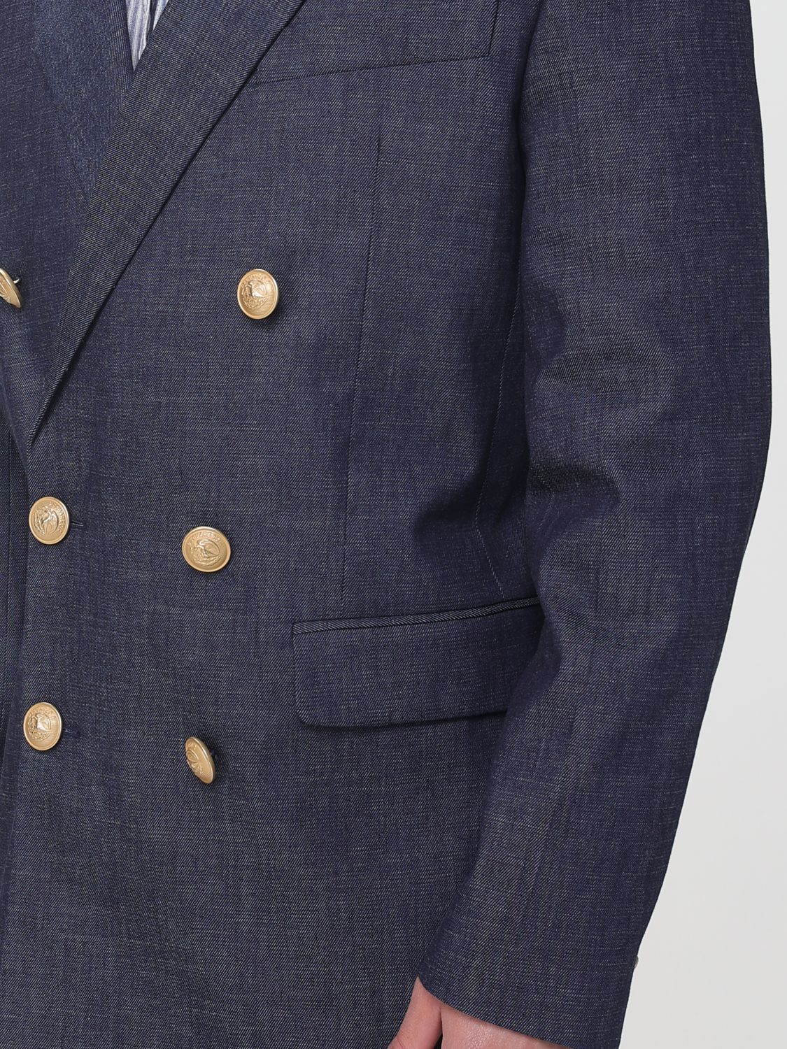 Jacket Men color Denim