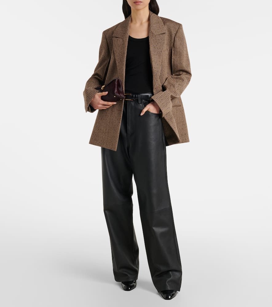 Róhe Herringbone wool-blend blazer