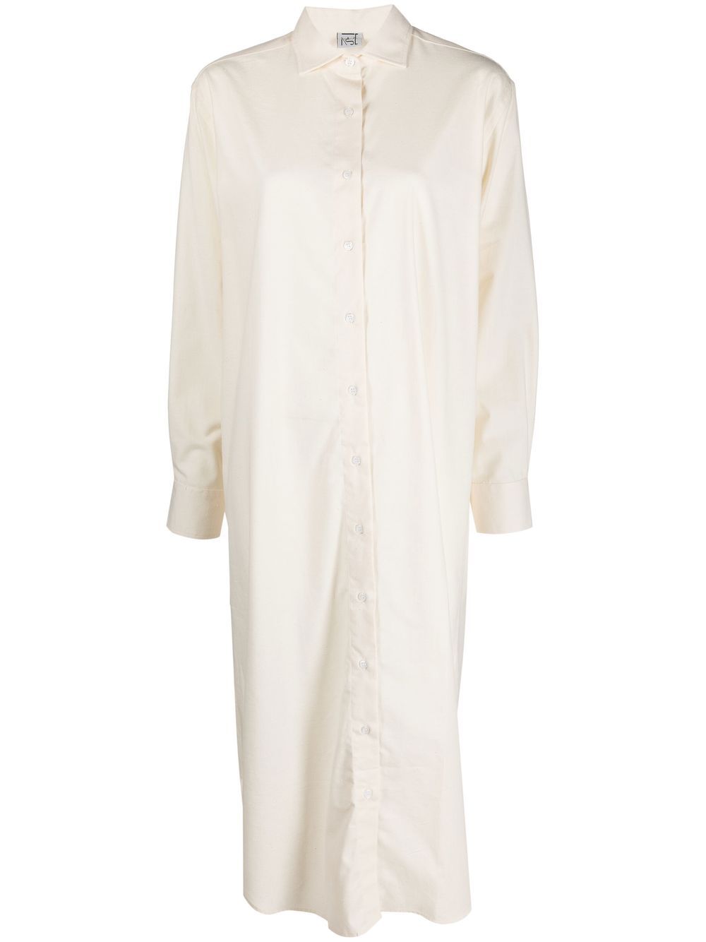 Ole organic cotton shirt dress - Neutrals