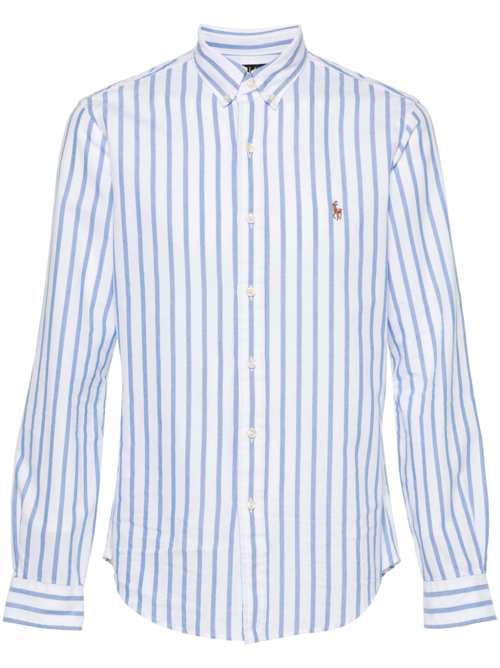 Polo Pony striped cotton shirt - White