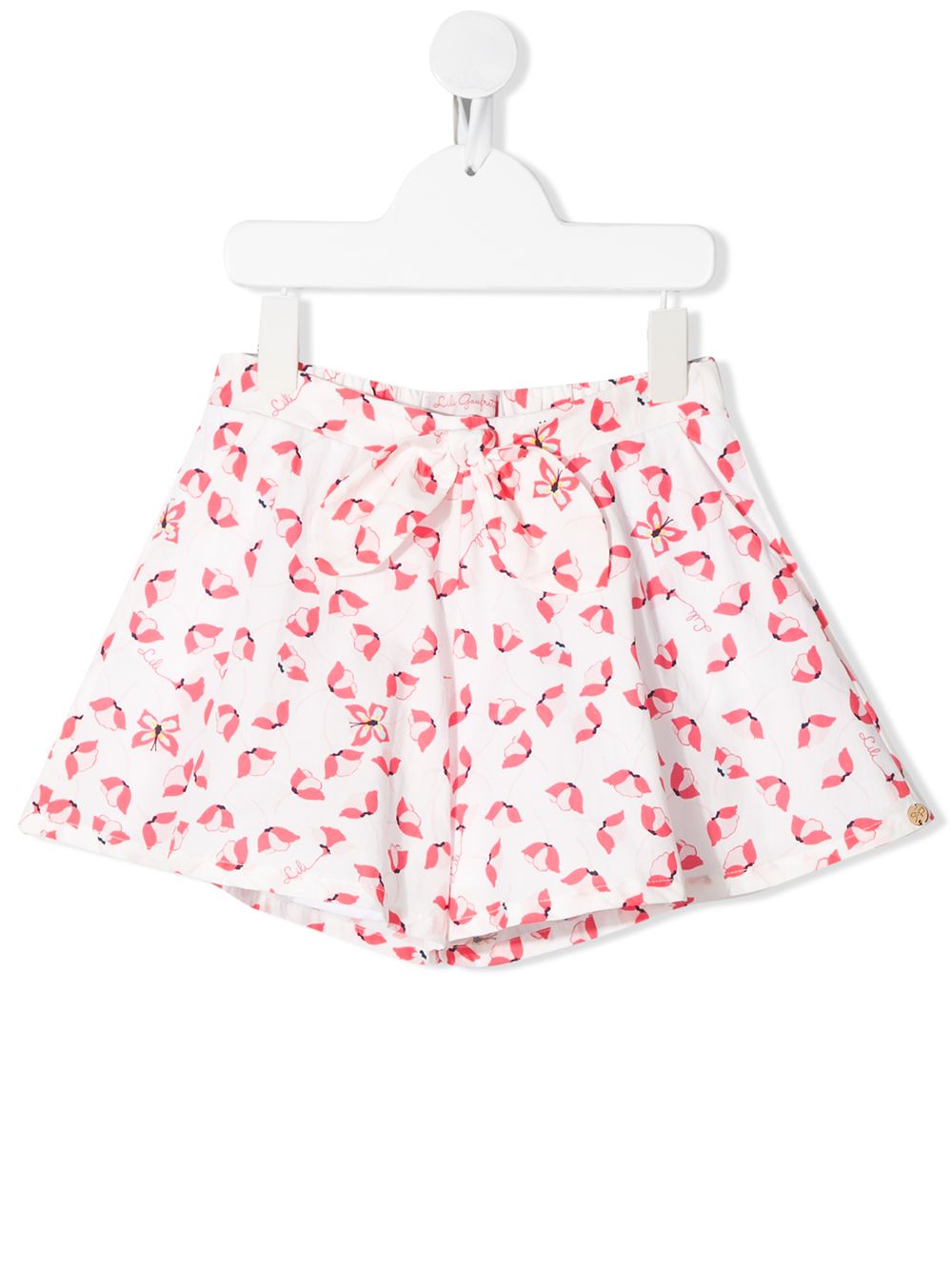 Floral-print shorts - White