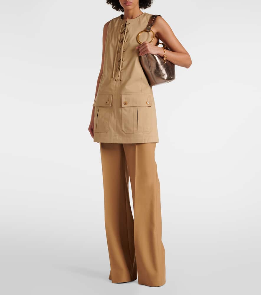 Chloé Cotton satin minidress