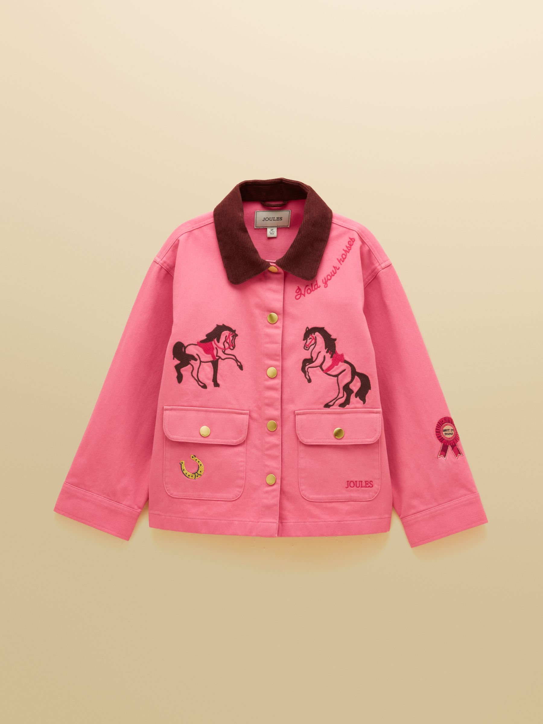 Girls' Langley Pink Embroidered Item Jacket