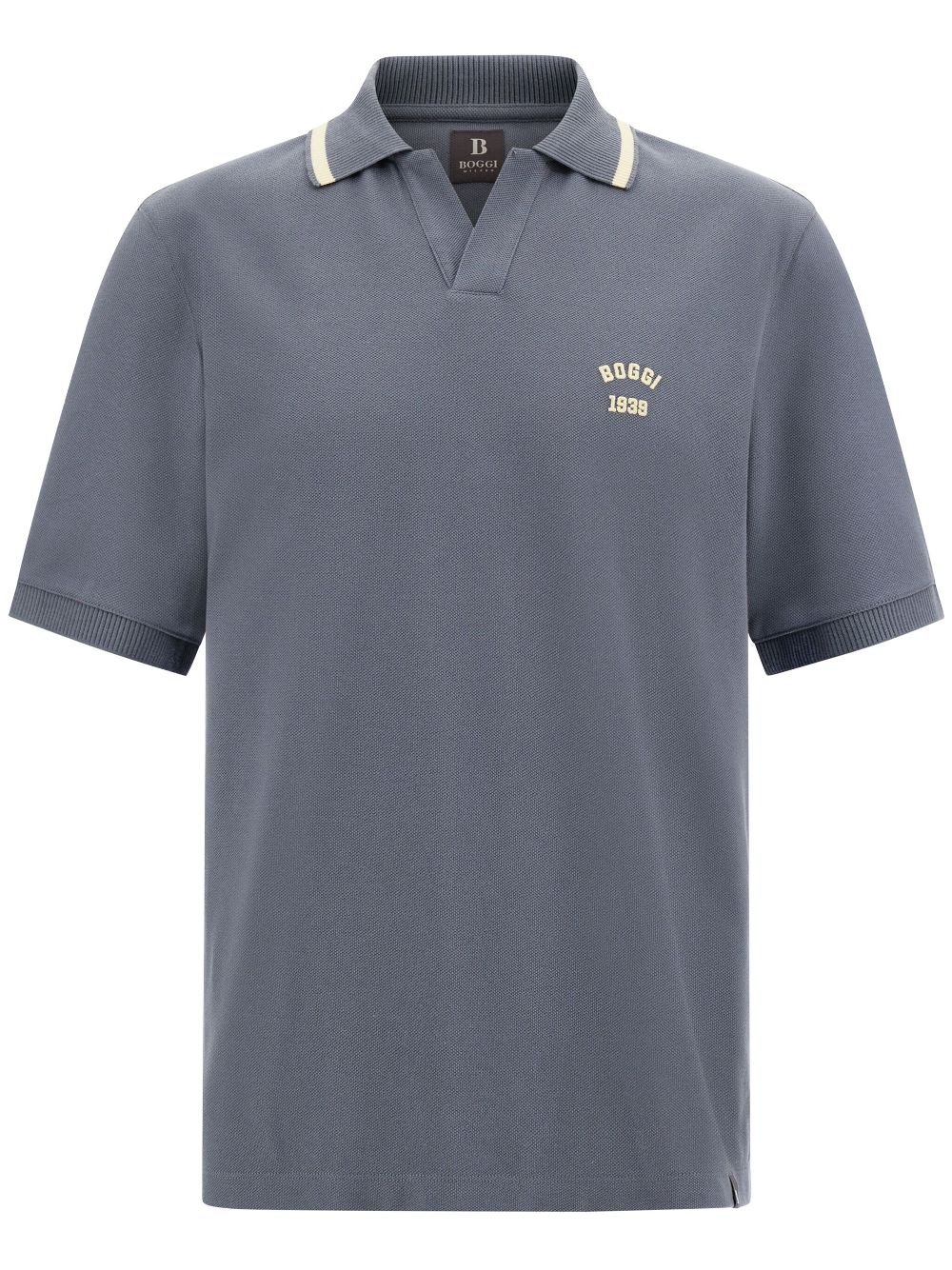 Cotton piqué T-shirt - Grey