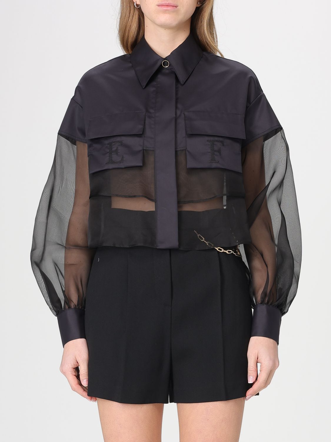 Top Woman color Black