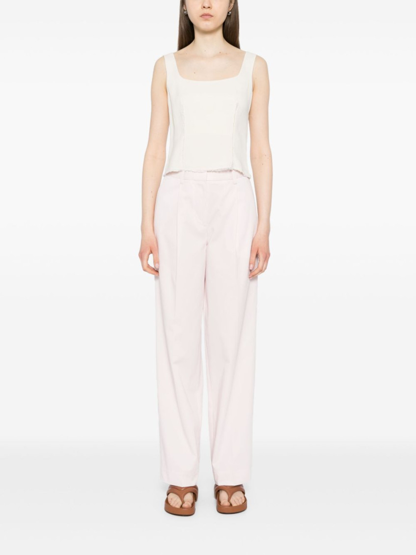 Pink Slanted Pocket Pants