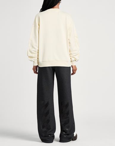 Woman Sweatshirt Ivory Size S Cotton