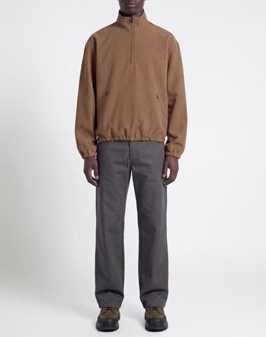 Man Sweatshirt Khaki Size M Polyamide, Polyester, Elastane