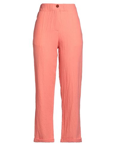 Chocolat Woman Pants Salmon pink Size 4 Virgin Wool