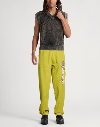 Man Pants Lime green Size S Cotton
