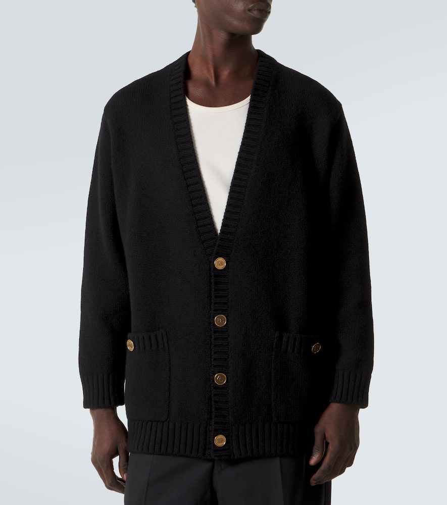 DG wool-blend cardigan