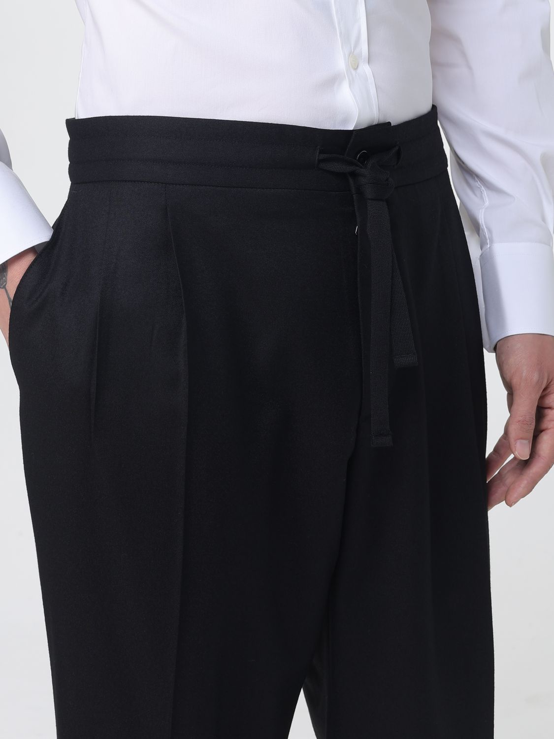 Pants Men color Black