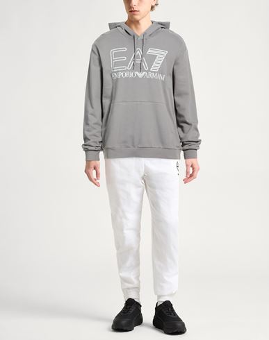 Man Sweatshirt Taupe Size 3XL Cotton, Elastane