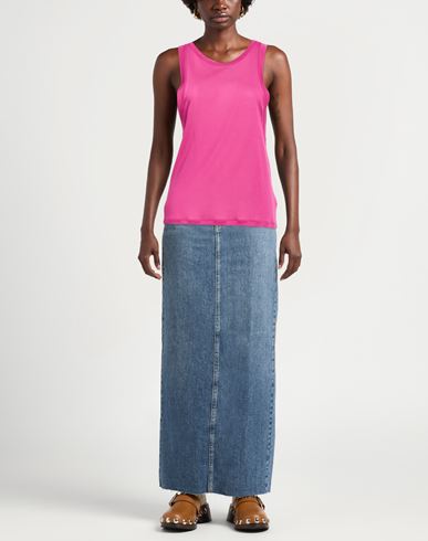 Woman Tank top Fuchsia Size S Viscose, Modal, Silk