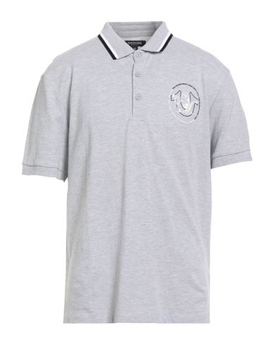Man Polo shirt Light grey Size L Cotton