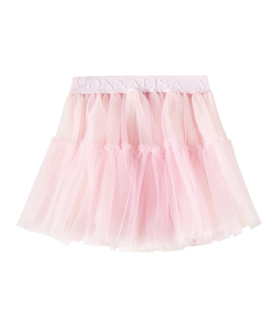 Monnalisa Logo tulle skirt
