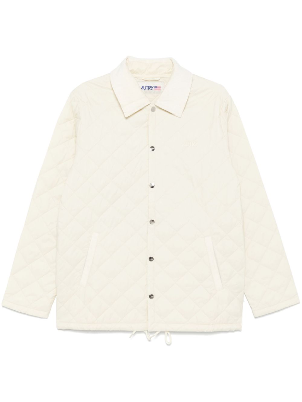 Logo-patch lightweight jacket - White