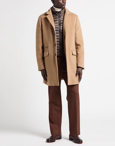 Man Puffer Camel Size 48 Wool, Cashmere, Virgin Wool